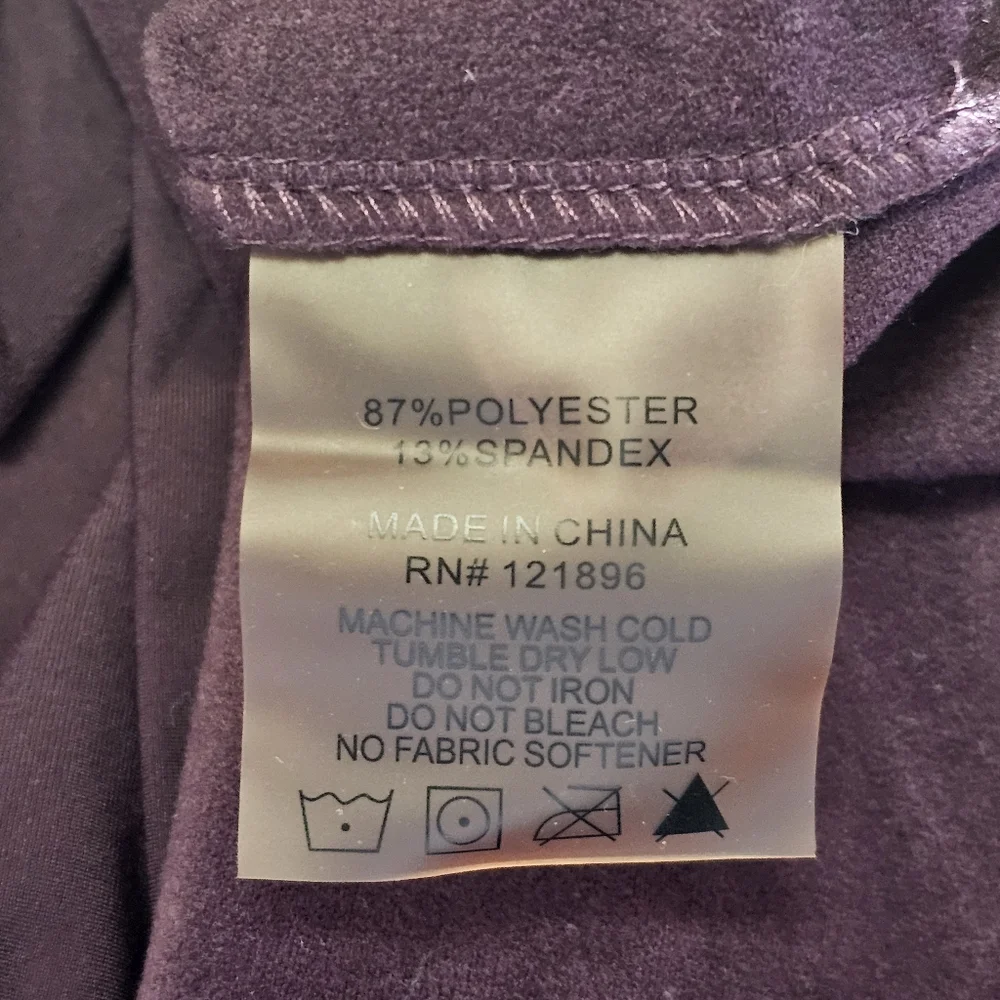 Title Nine Dress Size L Purple Pink Long Sleeve Hooded Activewear Athleisure